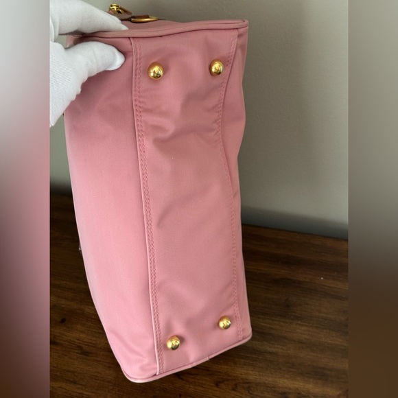 Valentino Garavani Pink and Brown Satchel - Picture 9 of 12